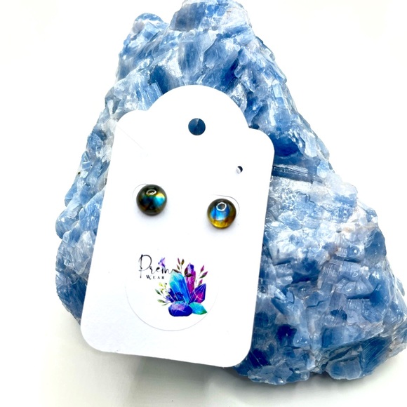 Labradorite earrings - Picture 4 of 4